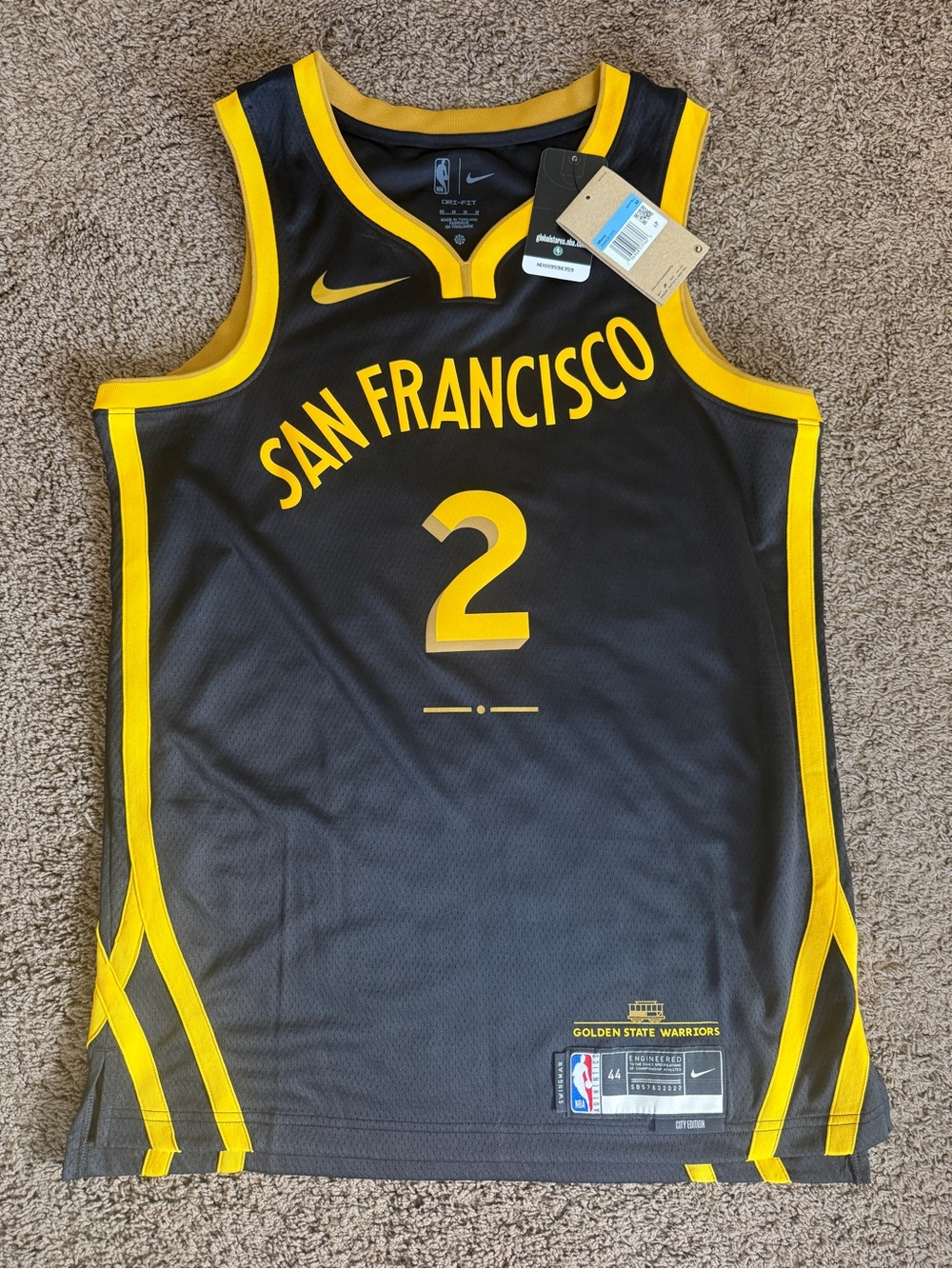 NBA GSW Golden State Warriors Brandin Podziemski Swingman Jersey NEW